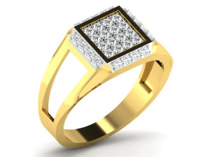 Engagement ring 3dm cad files 55 light weight part 07 3D Print Model