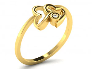 Engagement ring 3dm cad files 55 light weight part 07 3D Print Model