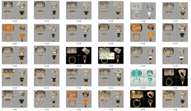 Mens collection 32 3dm cad files 3Dプリントモデル .c4d .max .obj .3ds .fbx .stl .blend 