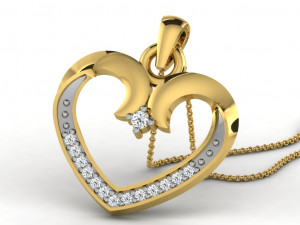 Heart pendents 43 3dm cad files 3D Принт Модель