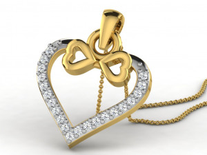 Heart pendents 43 3dm cad files 3D Принт Модель