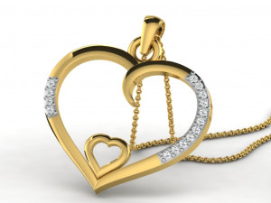 Heart pendents 43 3dm cad files 3D Принт Модель