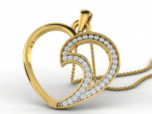 Heart pendents 43 3dm cad files 3D Принт Модель
