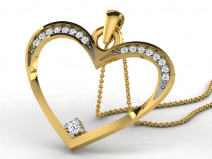 Heart pendents 43 3dm cad files 3D Принт Модель