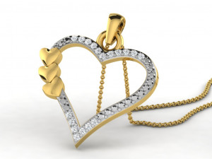 Heart pendents 43 3dm cad files 3D Принт Модель