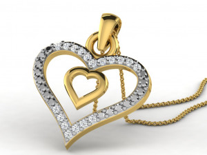 Heart pendents 43 3dm cad files 3D Принт Модель