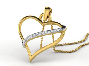 Heart pendents 43 3dm cad files 3D Принт Модель