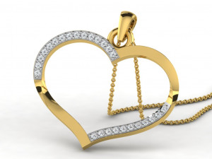 Heart pendents 43 3dm cad files 3D Принт Модель