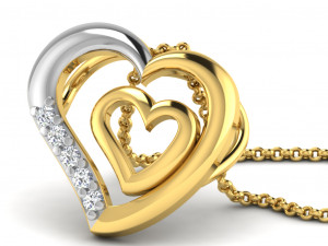 Heart pendents 43 3dm cad files 3D Принт Модель