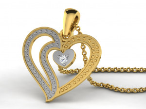 Heart pendents 43 3dm cad files 3D Принт Модель