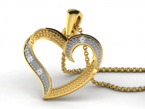 Heart pendents 43 3dm cad files 3D Принт Модель