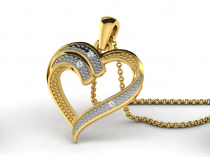 Heart pendents 43 3dm cad files 3D Принт Модель
