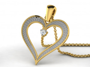 Heart pendents 43 3dm cad files 3D Принт Модель