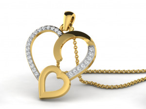 Heart pendents 43 3dm cad files 3D Принт Модель