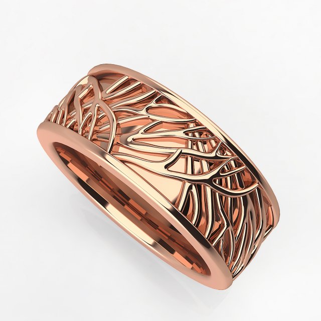 Tree of life wedding dome and comfort fit band 3D in 3DExport