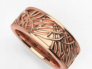 Levensboom trouwkoepel en comfort fit band 3D printmodel