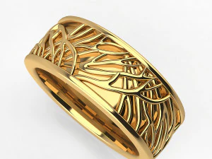 Tree of life wedding dome and comfort fit band 3D Print Model