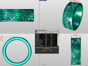 Tree of life wedding dome and comfort fit band 3D प्रिंट मॉडल