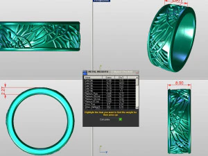 Tree of life wedding dome and comfort fit band 3D Print Model