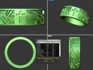 Tree of life cross jesus wedding band 3D 프린트 모델
