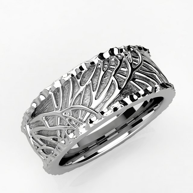 Ring with tree outlet design