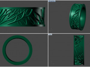 Mens tree of wedding life wedding band 3D Print Model