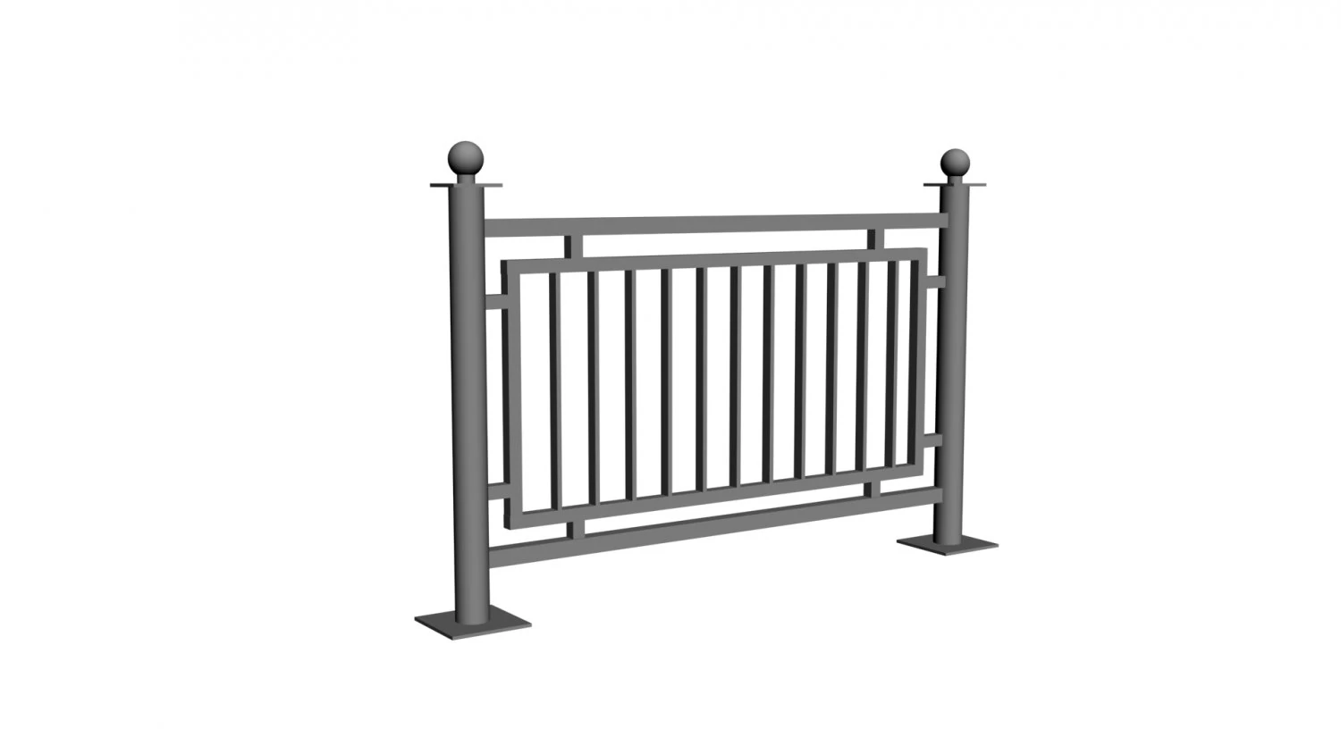 fence element 3D Model .c4d .max .obj .3ds .fbx .stl .blend 
