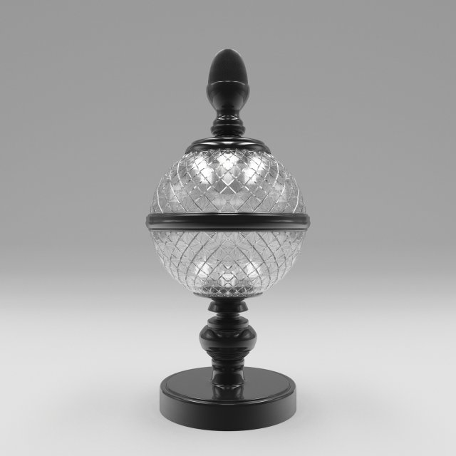 glass and metal vase 3D-Modell .c4d .max .obj .3ds .fbx .stl .blend 