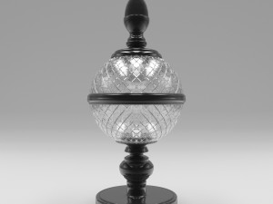 glass and metal vase 3D Model