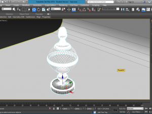 glass and metal vase 3D-Modell