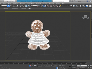 christmas gingerbread man 3D Model
