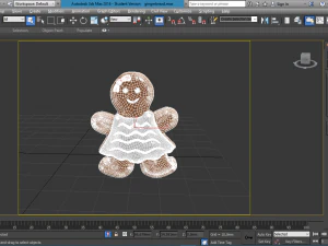 christmas gingerbread man 3D Model