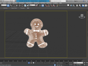 christmas gingerbread man 3D Model