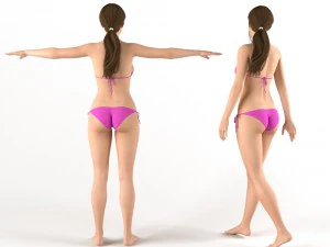 female bikini 3D Model
