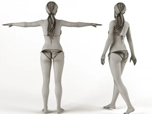female bikini 3D Model