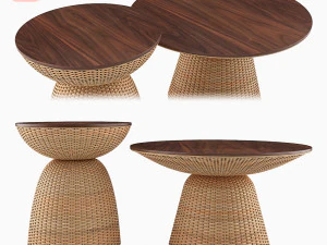 远景咖啡桌 3D 模型