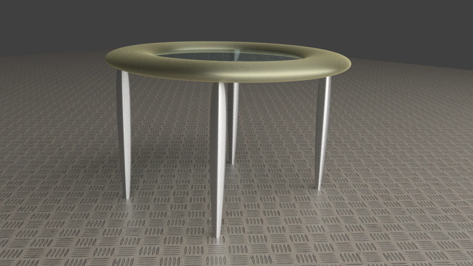 modern glass table 3D Model .c4d .max .obj .3ds .fbx .stl .blend 