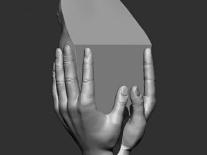 hand face statue 3D Model