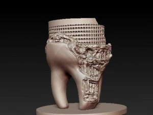arte dos dentes Modelo 3D