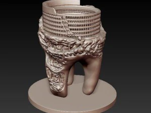 arte dos dentes Modelo 3D