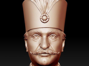 king of iran - naser al din shaah qaajaar 3Dプリントモデル