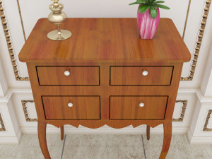 wooden table 2 3D Model