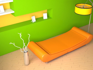 modern sofa 3D मॉडल