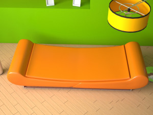 modern sofa 3D मॉडल