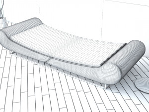 modern sofa 3D मॉडल