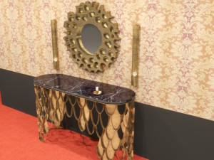 clasic table with miror consull Modelo 3D
