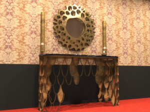 clasic table with miror consull Modelo 3D