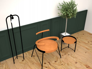 art chair 3D 模型