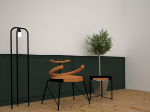 art chair 3D 模型