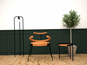 art chair 3D 模型